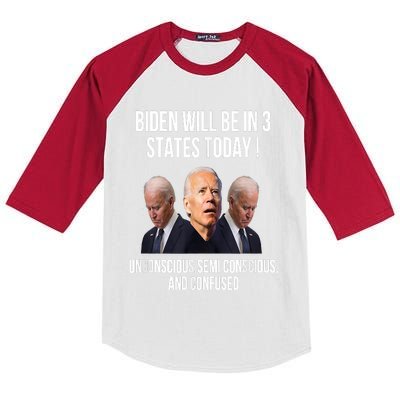 Republican Anti Joe Biden Kids Colorblock Raglan Jersey