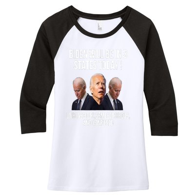 Republican Anti Joe Biden Women's Tri-Blend 3/4-Sleeve Raglan Shirt