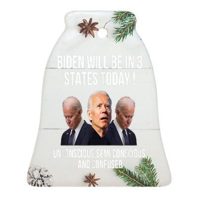 Republican Anti Joe Biden Ceramic Bell Ornament