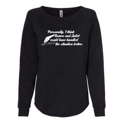 Romeo And Juliet Womens California Wash Sweatshirt