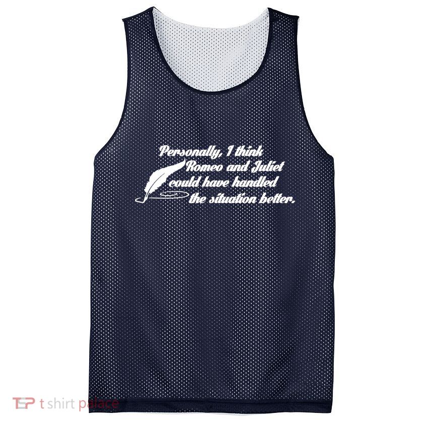 Romeo And Juliet Mesh Reversible Basketball Jersey Tank