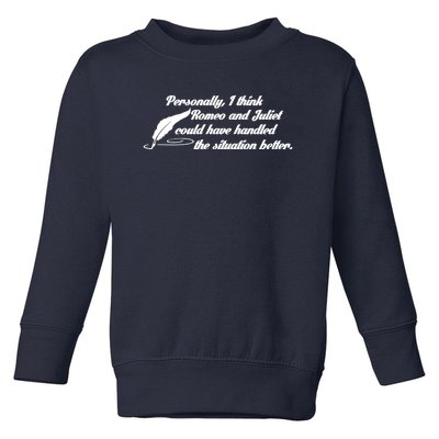 Romeo And Juliet Toddler Sweatshirt