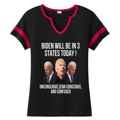 Republican Anti Joe Biden Ladies Halftime Notch Neck Tee