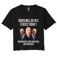 Republican Anti Joe Biden Women's Crop Top Tee