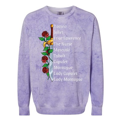 Romeo And Juliet William Shakespeare Gift Colorblast Crewneck Sweatshirt