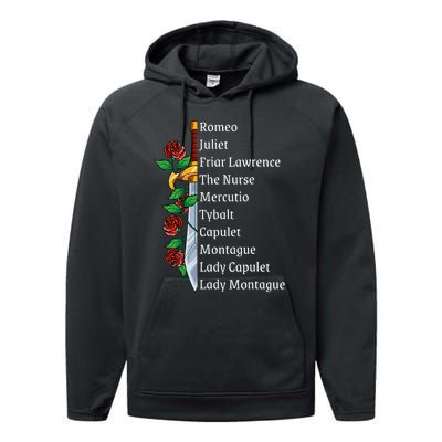 Romeo And Juliet William Shakespeare Gift Performance Fleece Hoodie