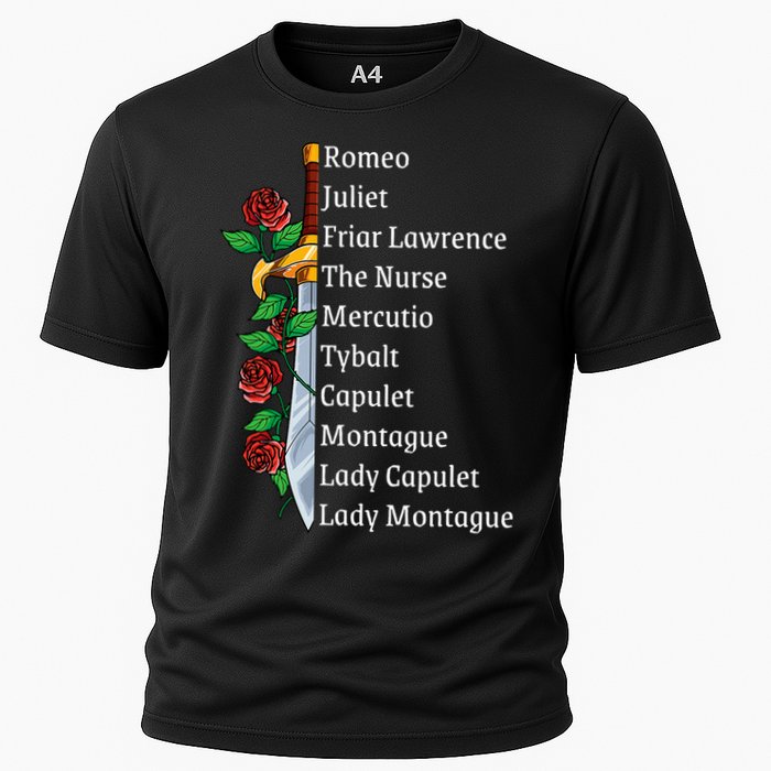 Romeo And Juliet William Shakespeare Gift Cooling Performance Crew T-Shirt