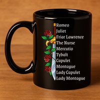 Romeo And Juliet William Shakespeare Gift 11oz C Handle Ceramic Mug