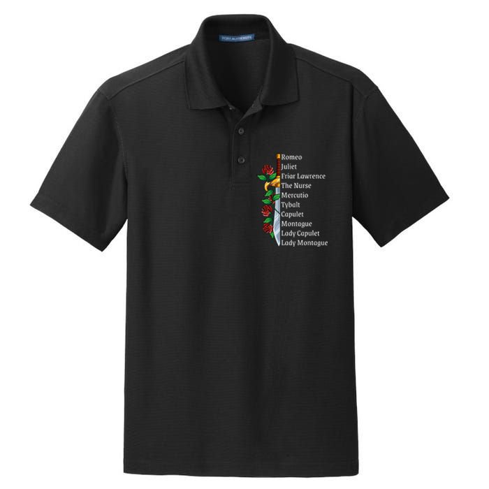 Romeo And Juliet William Shakespeare Gift Dry Zone Grid Polo