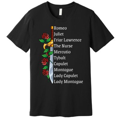 Romeo And Juliet William Shakespeare Gift Premium T-Shirt