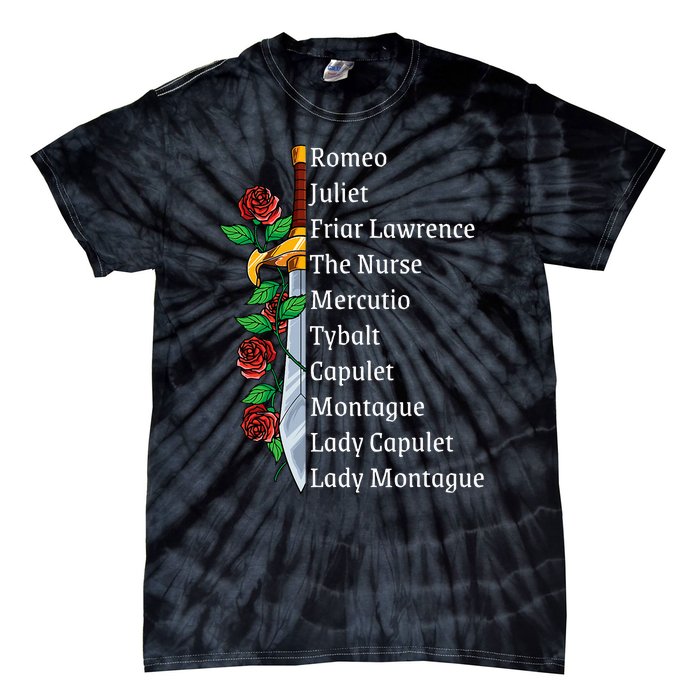 Romeo And Juliet William Shakespeare Gift Tie-Dye T-Shirt