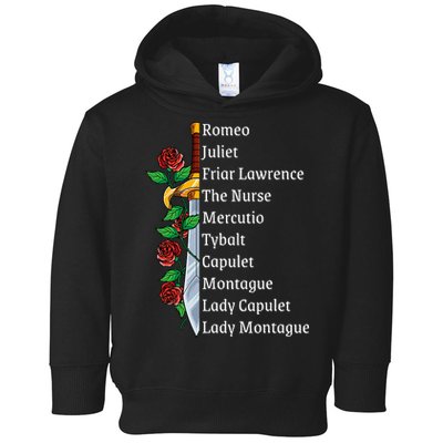 Romeo And Juliet William Shakespeare Gift Toddler Hoodie