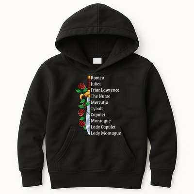 Romeo And Juliet William Shakespeare Gift Kids Hoodie
