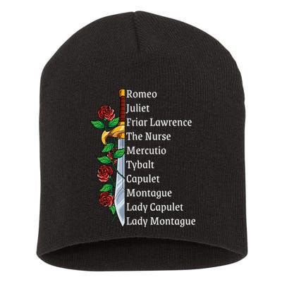Romeo And Juliet William Shakespeare Gift Short Acrylic Beanie