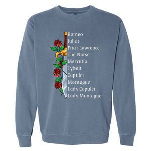 Romeo And Juliet William Shakespeare Gift Garment-Dyed Sweatshirt