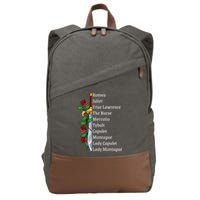 Romeo And Juliet William Shakespeare Gift Cotton Canvas Backpack