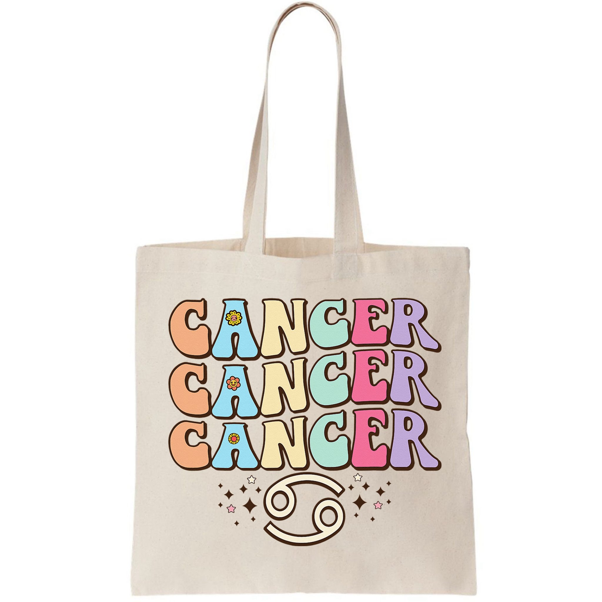 Retro Astrology June July month birthday Cancer Zodiac sign Bag