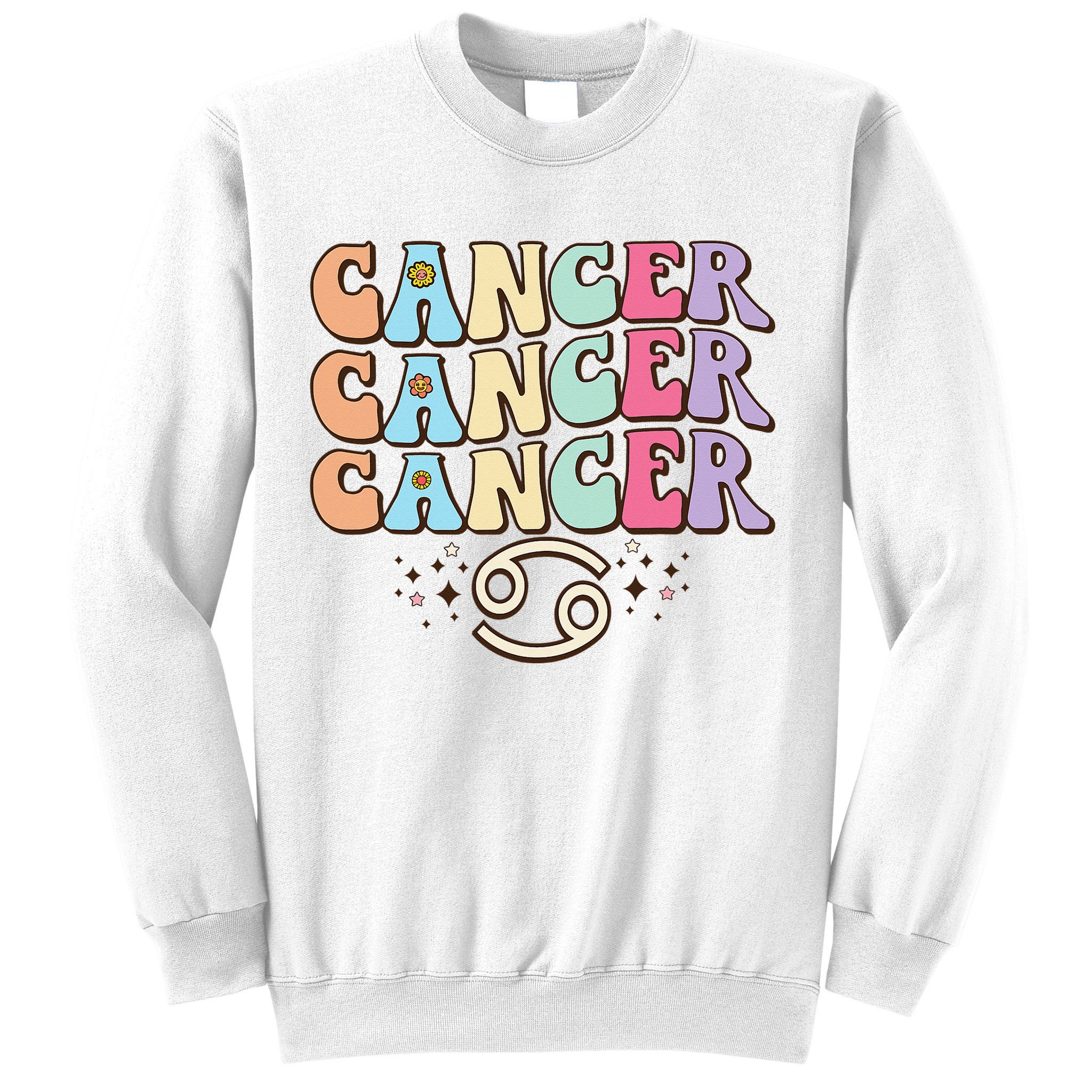 Retro Astrology June July month birthday Cancer Zodiac sign Sweatshirt