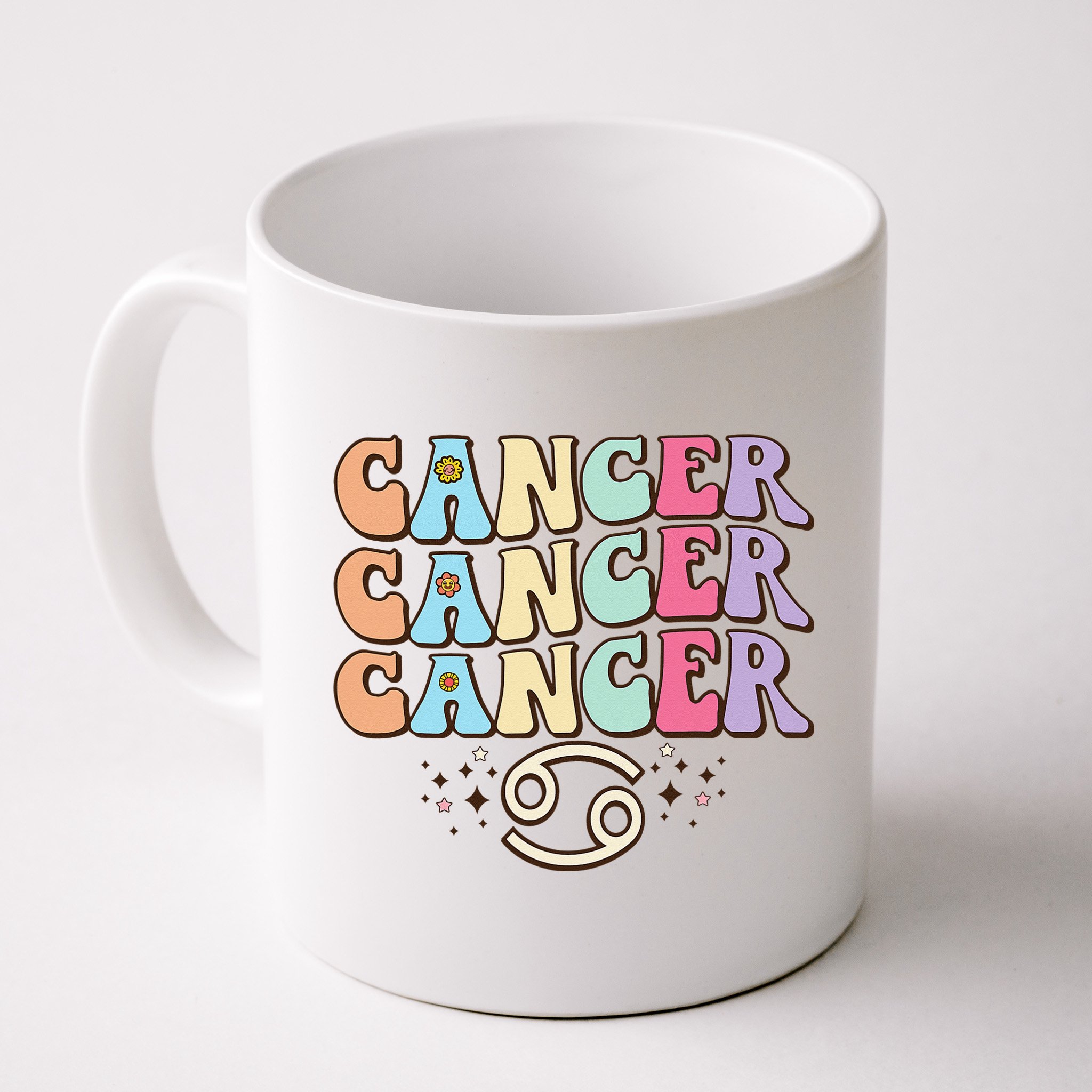 Retro Astrology June July month birthday Cancer Zodiac sign Mug