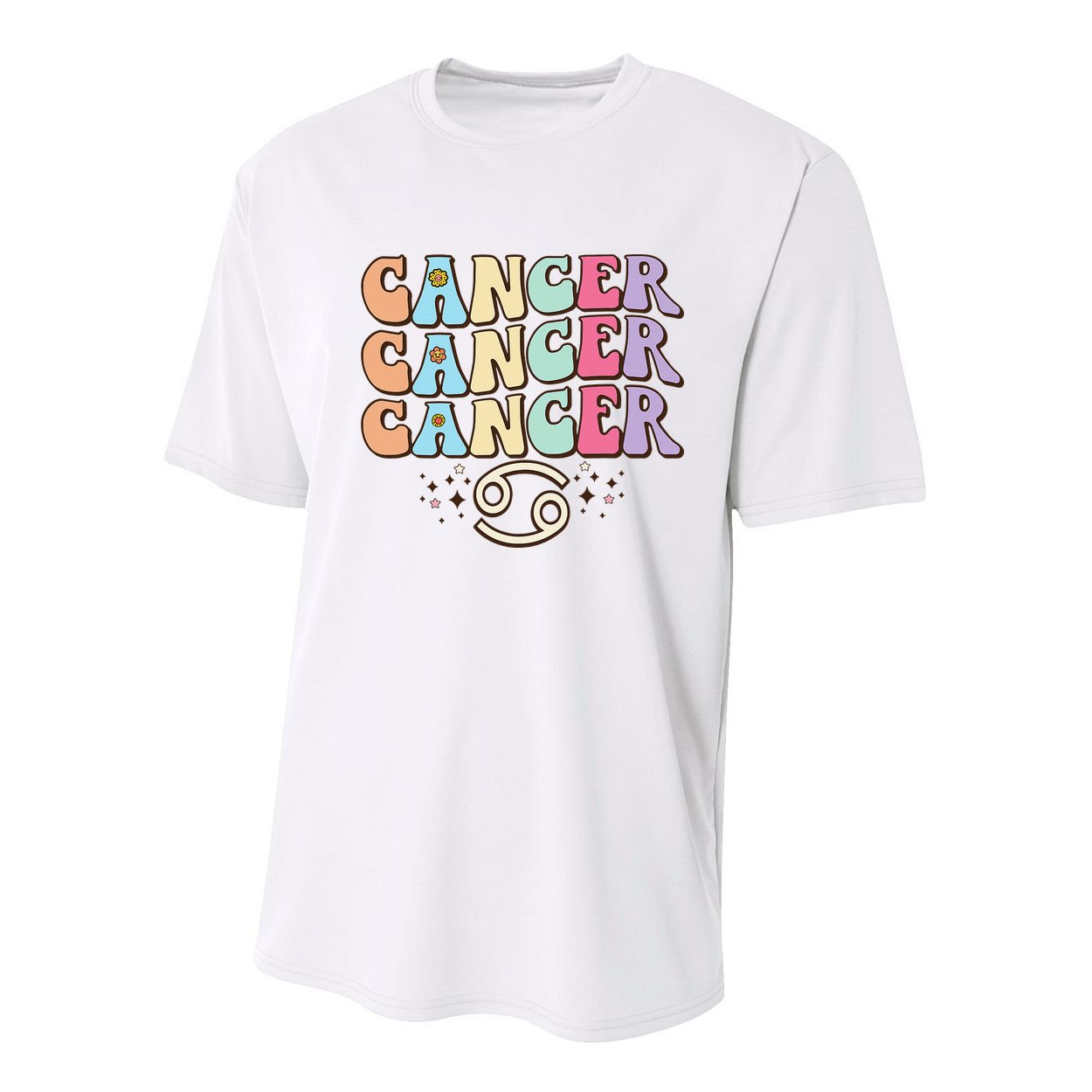 Retro Astrology June July month birthday Cancer Zodiac sign Youth Performance Sprint T-Shirt