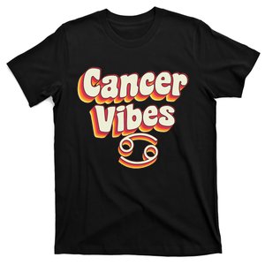 Retro Astrology June & july birthday Cancer Zodiac sign T-Shirt