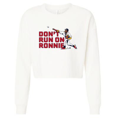 Ronald Acuña Jr Dont Run On Ronnie Atlanta Baseball Cropped Pullover Crew