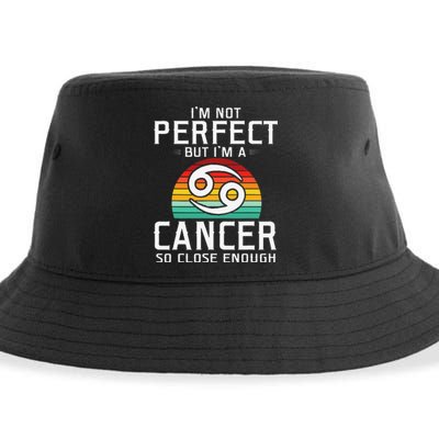 Retro Astrology June July month birthday Cancer Zodiac sign Sustainable Bucket Hat