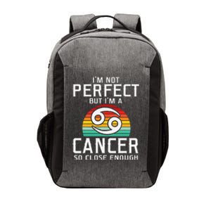 Retro Astrology June July month birthday Cancer Zodiac sign Vector Backpack