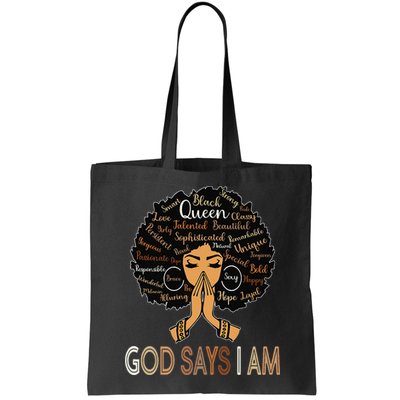 Retro Afro Juneteenth Vintage Black History God Says I Am Bag