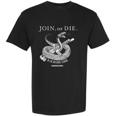 Real Alex Jones Store Join Or Die 1a + 2a Defense League Garment-Dyed Heavyweight T-Shirt