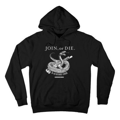 Real Alex Jones Store Join Or Die 1a + 2a Defense League Hoodie