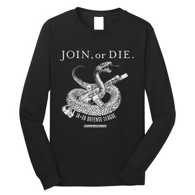 Real Alex Jones Store Join Or Die 1a + 2a Defense League Long Sleeve Shirt