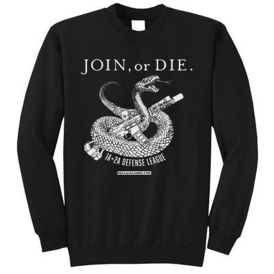 Real Alex Jones Store Join Or Die 1a + 2a Defense League Sweatshirt