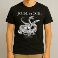 Real Alex Jones Store Join Or Die 1a + 2a Defense League T-Shirt