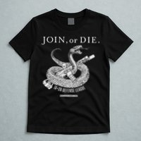 Real Alex Jones Store Join Or Die 1a + 2a Defense League T-Shirt