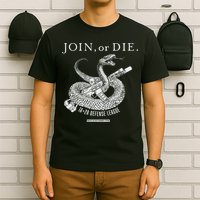 Real Alex Jones Store Join Or Die 1a + 2a Defense League T-Shirt