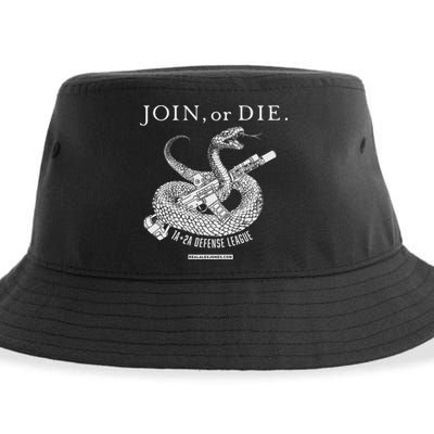 Real Alex Jones Store Join Or Die 1a + 2a Defense League Sustainable Bucket Hat