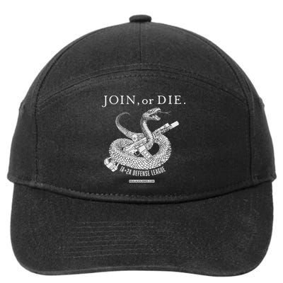Real Alex Jones Store Join Or Die 1a + 2a Defense League 7-Panel Snapback Hat