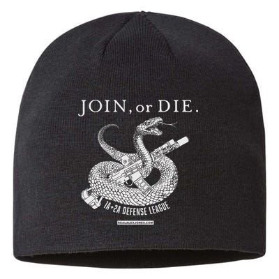 Real Alex Jones Store Join Or Die 1a + 2a Defense League Sustainable Beanie