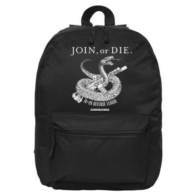 Real Alex Jones Store Join Or Die 1a + 2a Defense League 16 in Basic Backpack