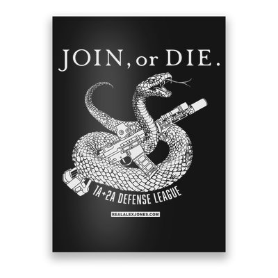 Real Alex Jones Store Join Or Die 1a + 2a Defense League Poster