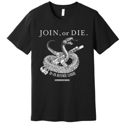 Real Alex Jones Store Join Or Die 1a + 2a Defense League Premium T-Shirt