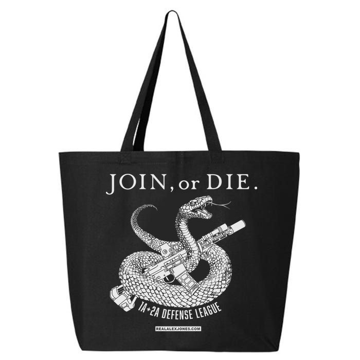 Real Alex Jones Store Join Or Die 1a + 2a Defense League 25L Jumbo Tote