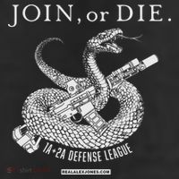 Real Alex Jones Store Join Or Die 1a + 2a Defense League 25L Jumbo Tote