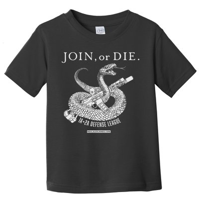 Real Alex Jones Store Join Or Die 1a + 2a Defense League Toddler T-Shirt