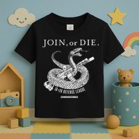 Real Alex Jones Store Join Or Die 1a + 2a Defense League Toddler T-Shirt