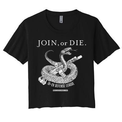Real Alex Jones Store Join Or Die 1a + 2a Defense League Crop Top