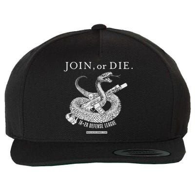 Real Alex Jones Store Join Or Die 1a + 2a Defense League Wool Snapback Cap