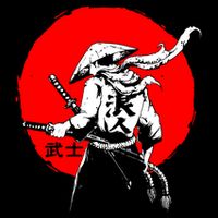 Retro Ancient Japan Samurai Warrior Tokyo Samurai Katana Cooling Performance Crew T-Shirt