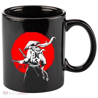 Retro Ancient Japan Samurai Warrior Tokyo Samurai Katana 11oz C Handle Ceramic Mug